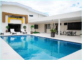 Swimming pool at the Colaye Hotel in San Jose, Costa Rica