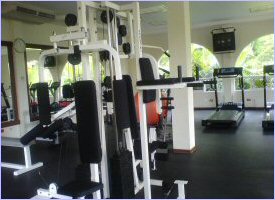 Gym at the Villas del Rio Hotel in San Jose, Costa Rica