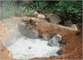 Mud Pots The Rincon de la Vieja natural Mudpots in Costa Rica